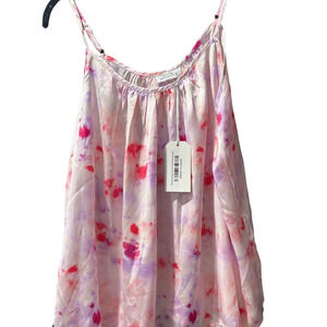 Floral Pink Sleeveless Blouse​